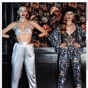 Fleur Du Mal Matching Triangle Bralette and Thong